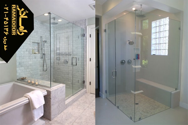 تمیز کردن شیشه حمام