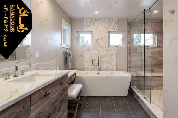 درب شیشه ای ریلی سرویس بهداشتی