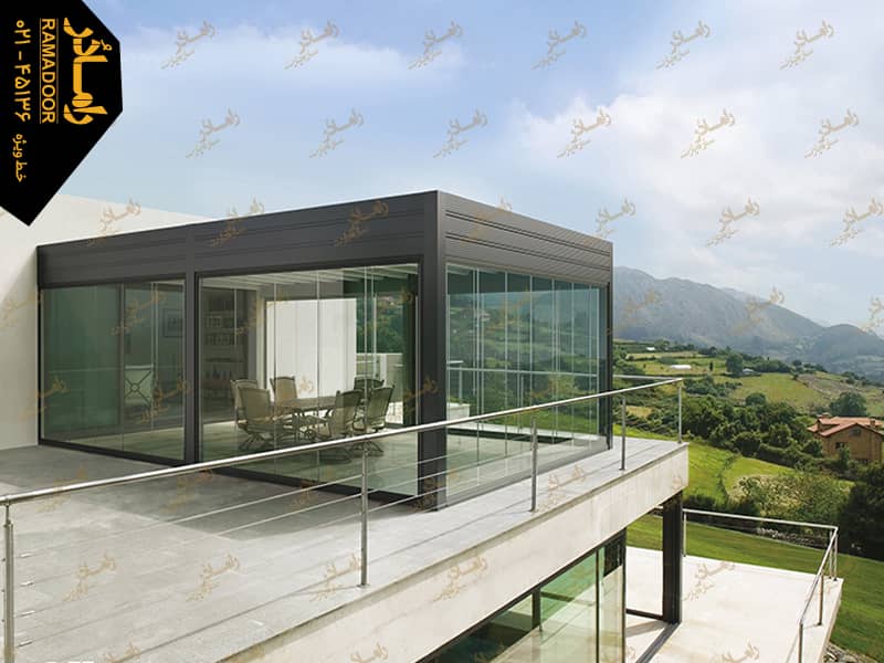 اتاق شیشه ای پشت بام اتاق شیشه ای در پشت بام