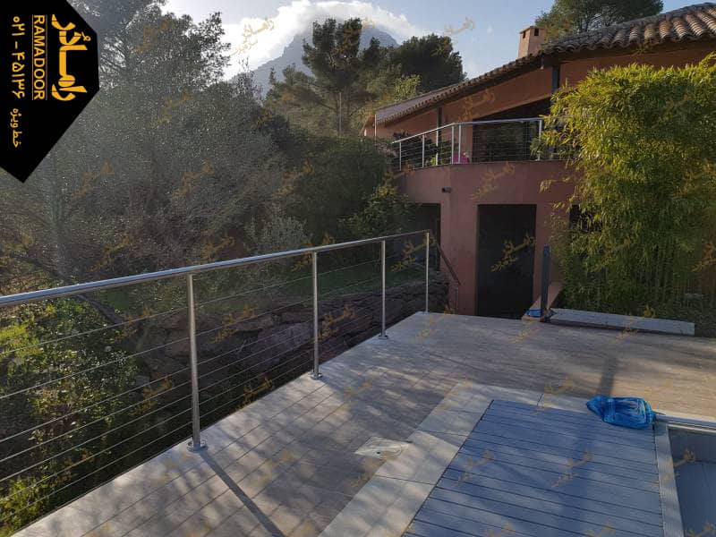 نصب نرده استیل دور استخر نصب نرده استیل دور استخر