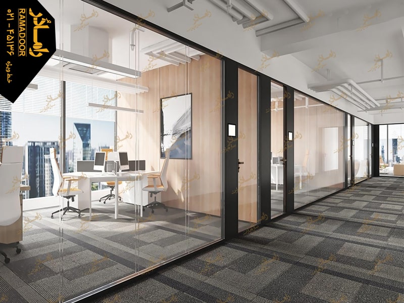 پارتیشن شیشه ای پارتیشن شیشه ای