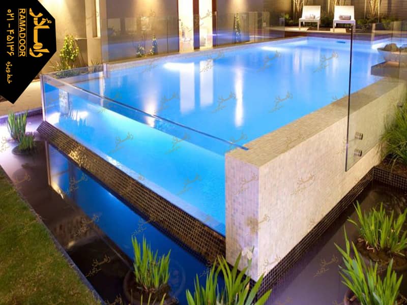 ساخت استخر شیشه ای ساخت استخر شیشه ای