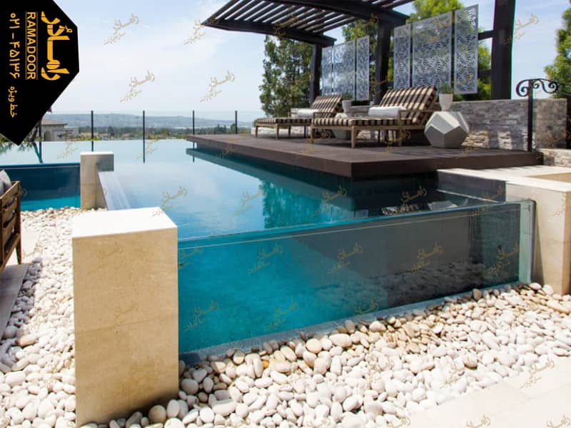 شیشه استخر شیشه استخر