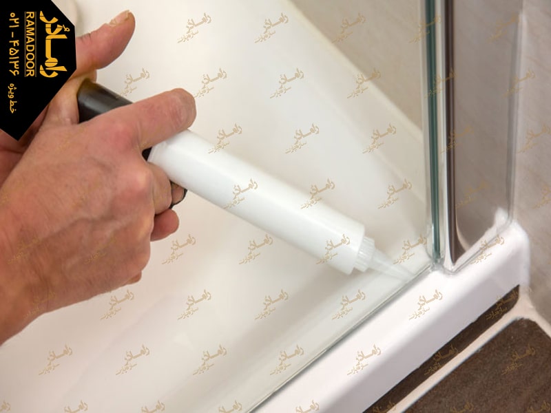 چسب دور دوش شیشه ای چسب دور دوش شیشه ای