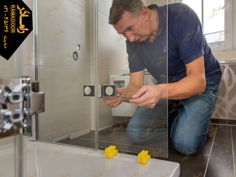 نصب لولا شیشه حمام نصب لولا شیشه حمام
