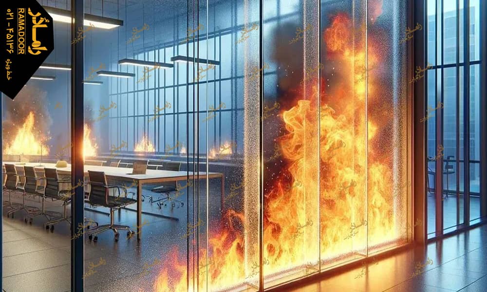 شیشه های نسوز در آتش سوزی شیشه های نسوز در آتش سوزی