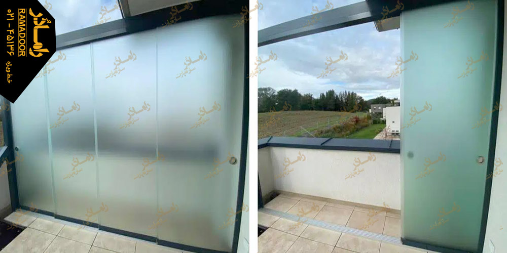 درب شیشه ای بالکن